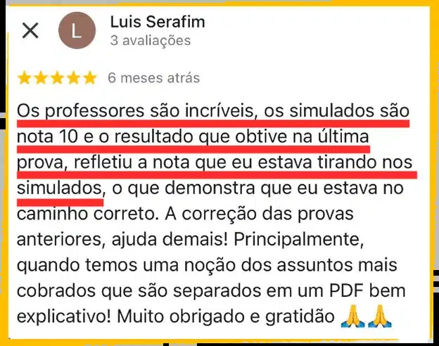 Avaliação de aluno